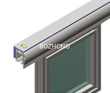 Polished T Slot Aluminium Profile 3853D/G Sliding Door Rail